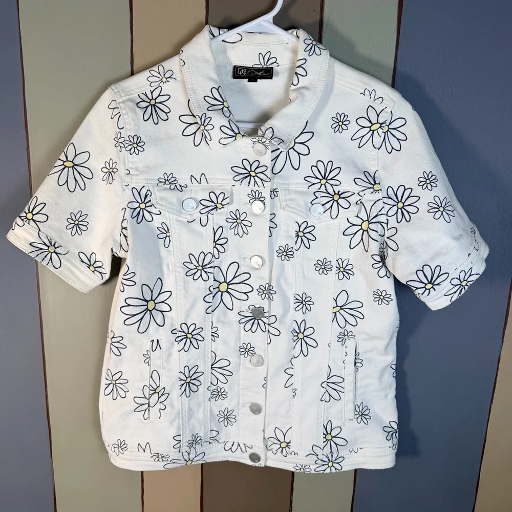 Daisy Denim Jacket-Size:Small - Picture 3 of 8